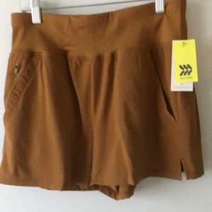 High-Rise Stretch Woven Shorts